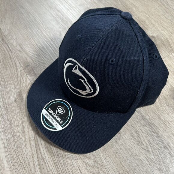 Penn State Nittany Lions Hat Snapback College Football Blue Top of the World Cap - Picture 8 of 8
